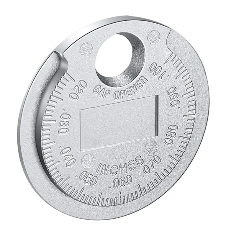 

Spark Plug Gap Tool Spark Plug Gap Gauge Tool Scaled From 0.6-2.4mm Coin-Type Sparkplug Tester Metal Car Accessories For