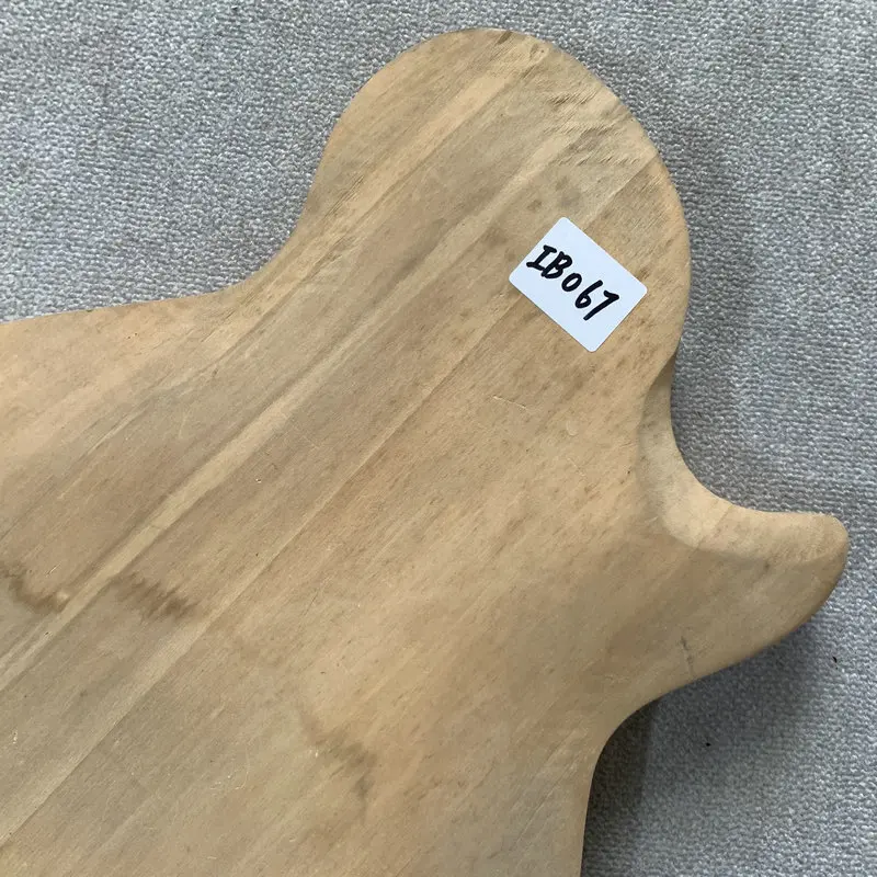 IB067 Raw Materials  Solid Wood+Redwood Top On The Back Electric Guitar Body DIY Unfinished Right Hand Uncut No Paints