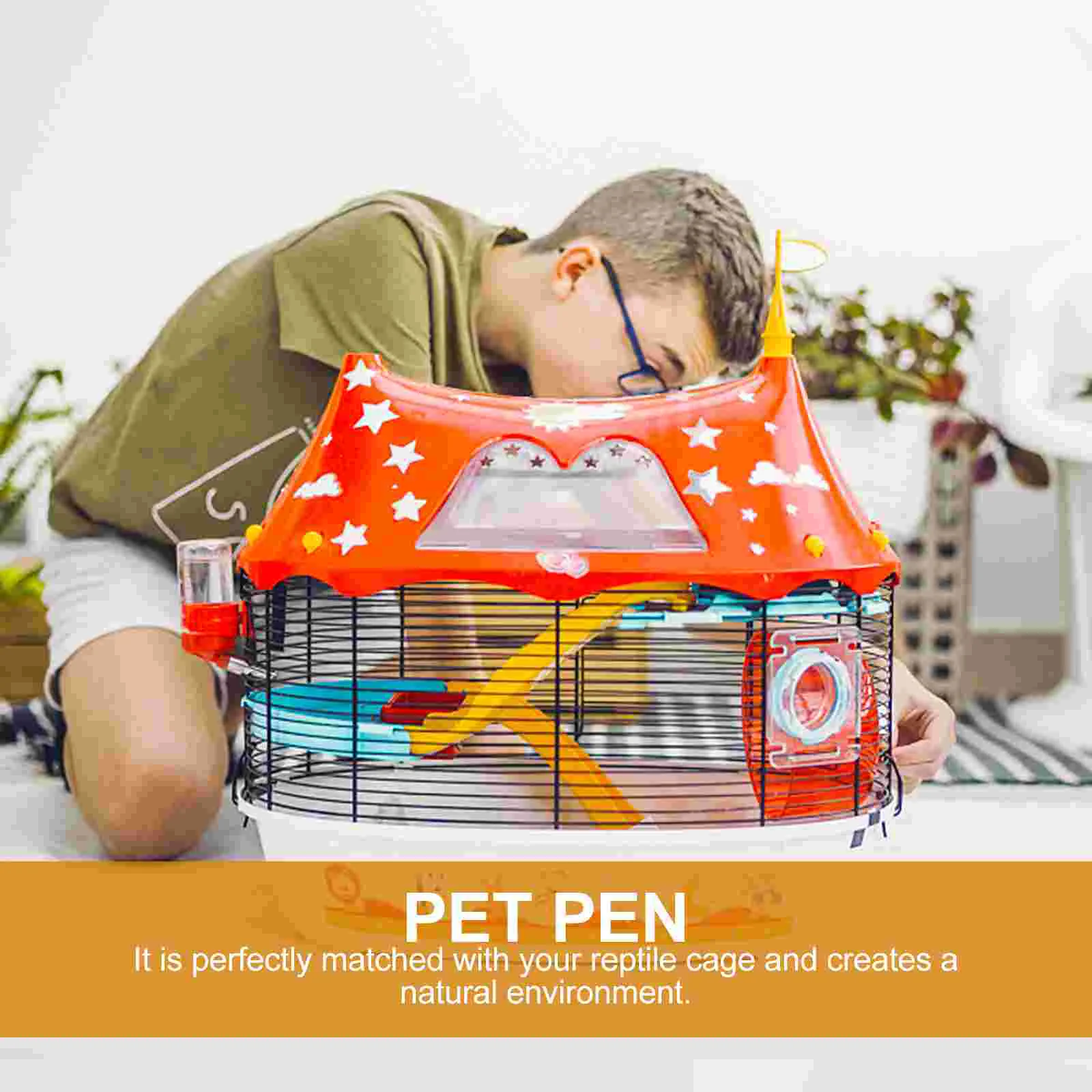 8 Pcs Bunny Toy Puppy Fence Indoor Hamster Enclosure Guinea Pig Playpen Chinchillas Pet Toys