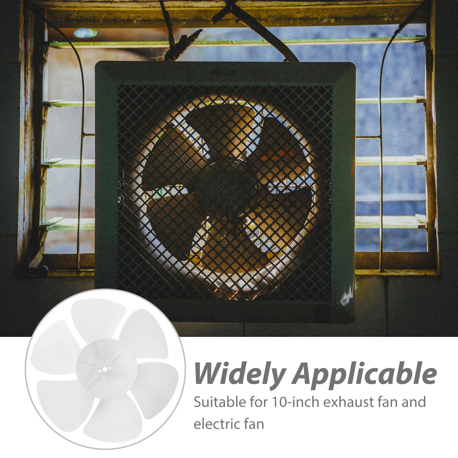 

6-Blade Fan Replacement Table Pedestal Fan Blades Repair Parts Lightweight Silent High Temperature Resistant