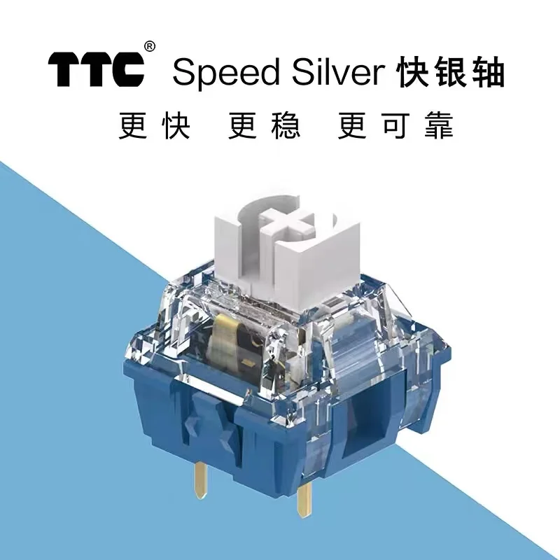 TTC speed silver 39g linear switch for mx mechanical keyboard gaming RGB fast shooting