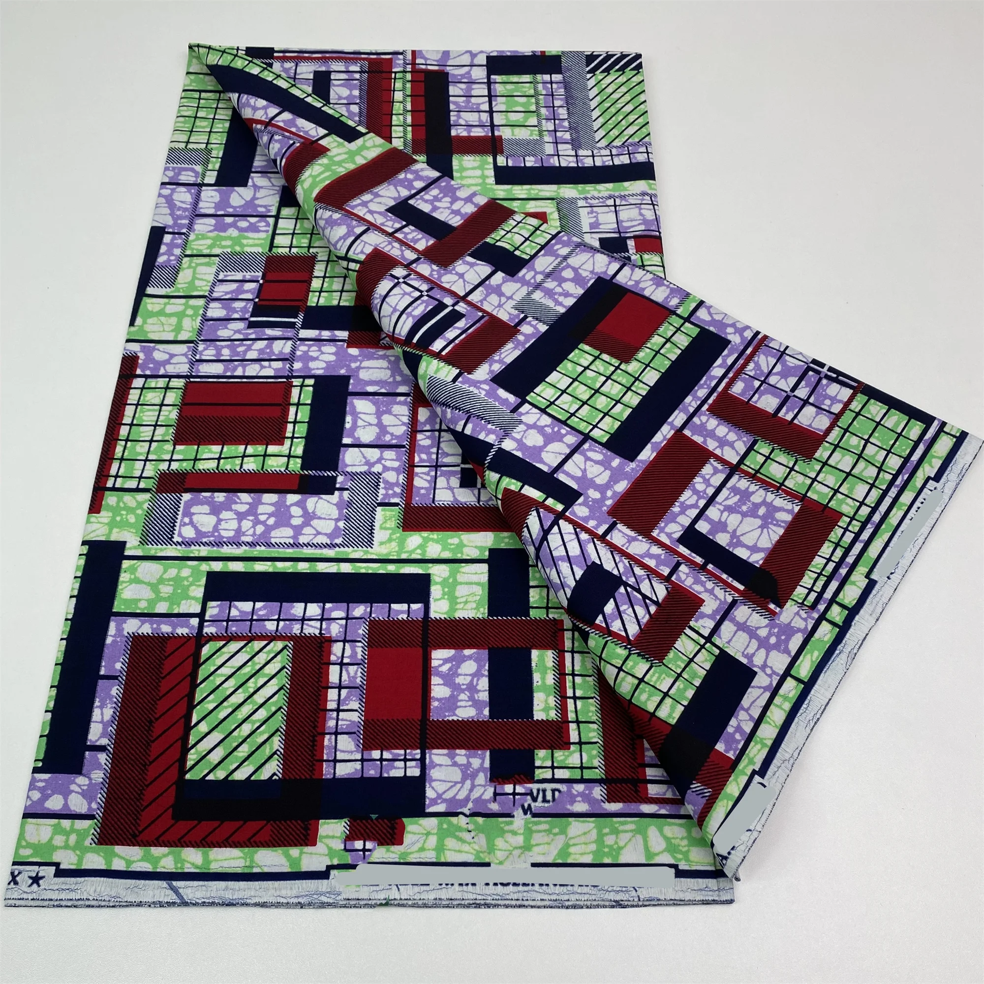 

100% Cotton Ankara Print Wax Batik Fabric 6yards High Quality Nigeria African Wax Fabric Tissu Loincloth Sewing Dress N5-1118-1