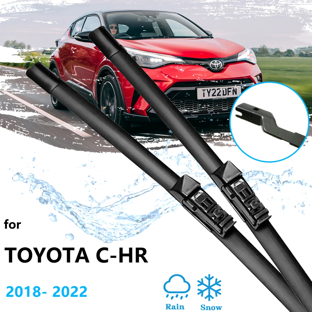 For Toyota C-HR C HR CHR IZOA AX10 AX50 2018 2019 2020 2021 2022 Wiper Blade Rubber Windshield Windscreen Window Car Accessories