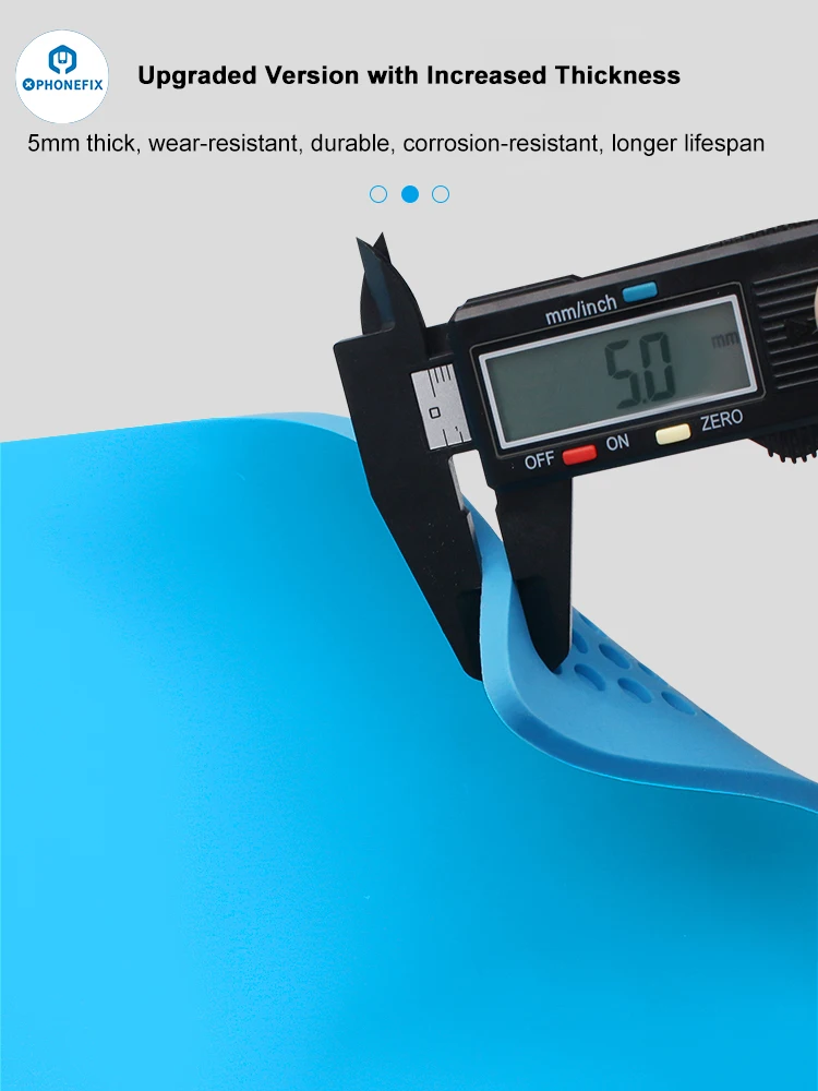 PHONEFIX 500X350mm Heat Insulation Repair Pad  2 in 1 Detachable Soldering Work Station Silicon Mat For SMD BGA Repair Welding