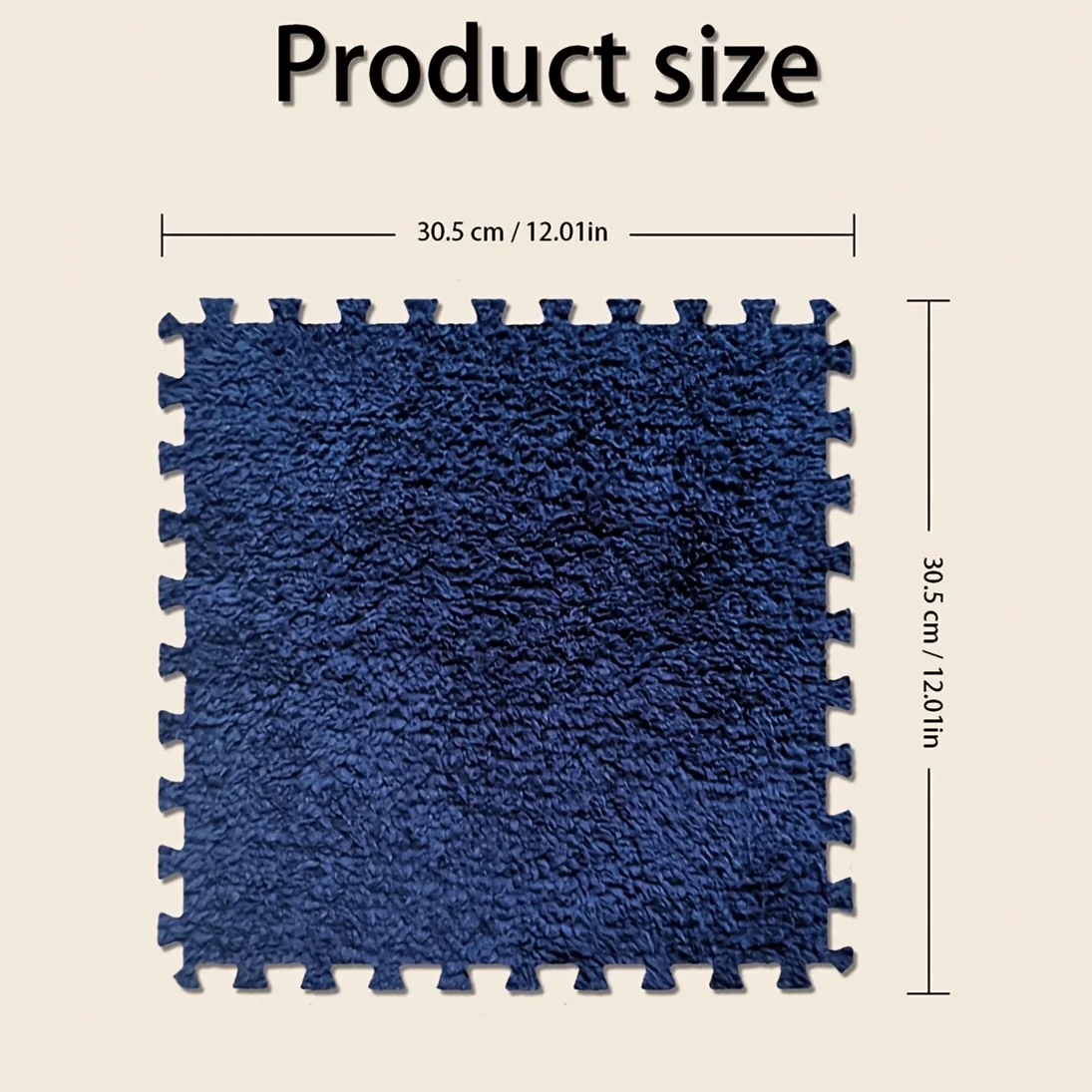 10/15 Pieces of Spliced Plush Floor Mats, Which Can Be Combined At Will, 30x30cm Square Rugs, Suitable for Indoor Winter Warmth