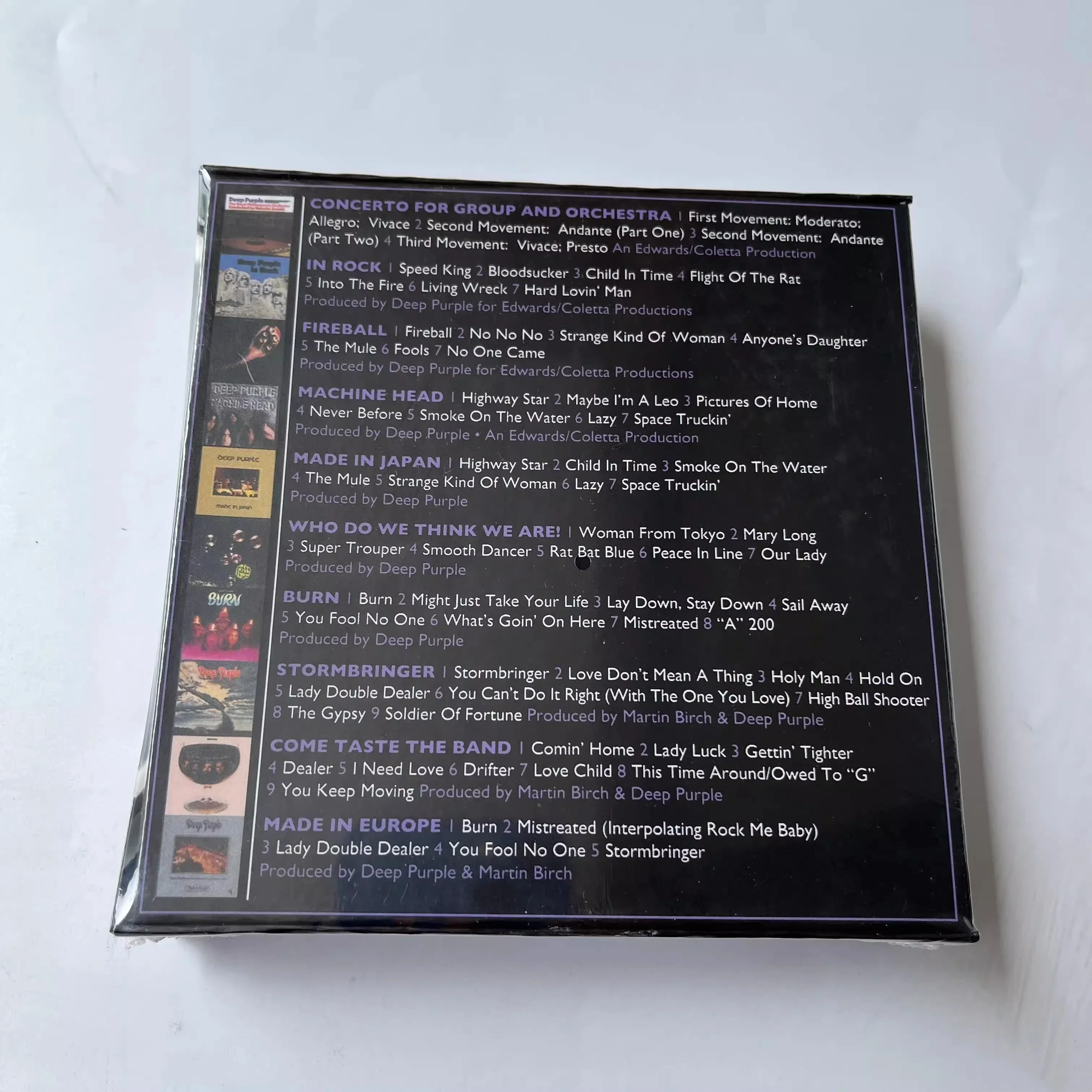 

Коллекционный набор CD-дисков Deep Purple: Полное собрание альбомов 1970-1976 (10 дисков) – Музыка рок-группы, для автомобиля, Walkman, вечеринок, саундтреков