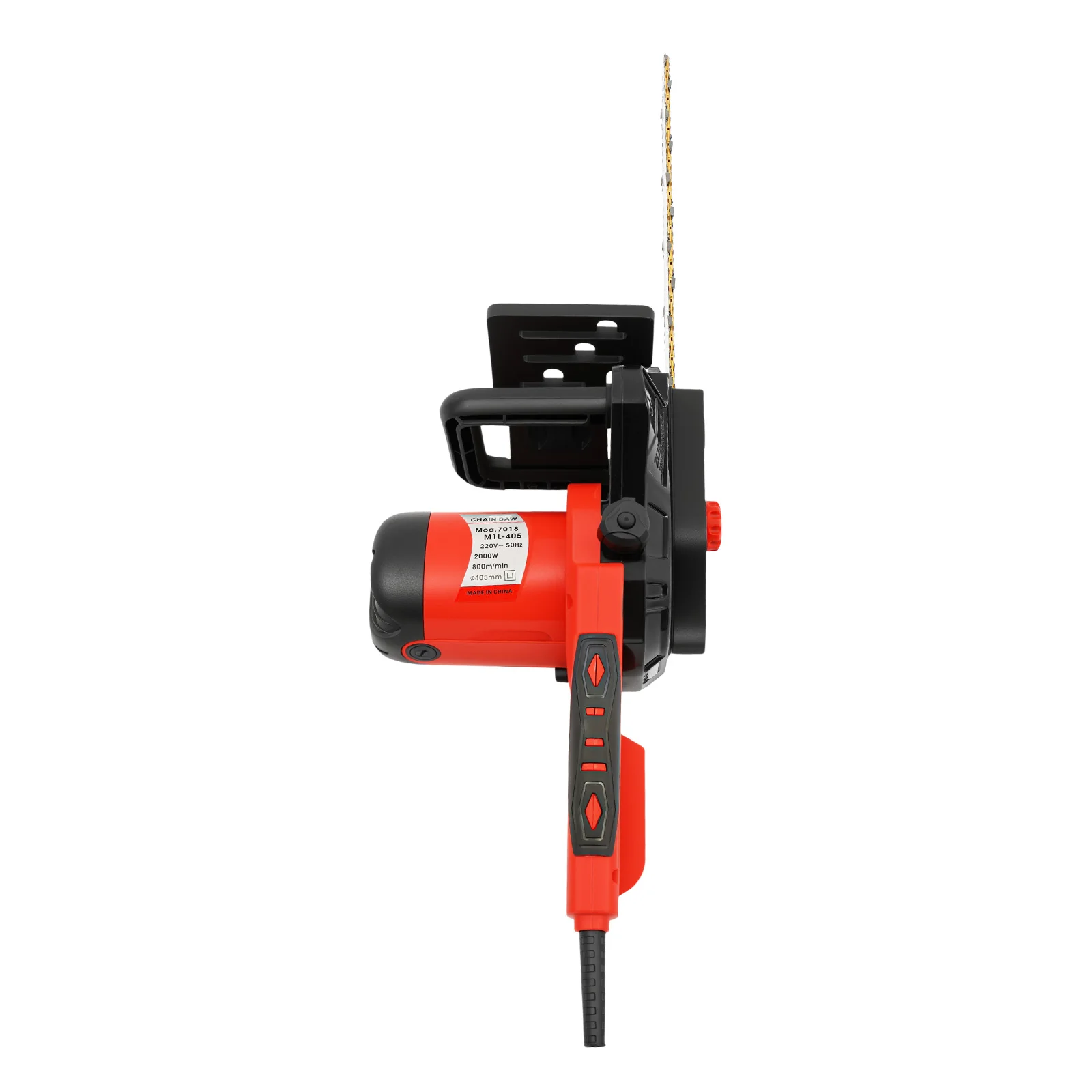 Leistungsstarke 2000W Elektro-Kettensäge, 16 Zoll Führungsschiene mit 800 U/min & automatischer Ölschmierung, zum Schneiden von Baumstämmen, Ästen, für DIY-Holzbearbeitungsprojekte. – Detail 6