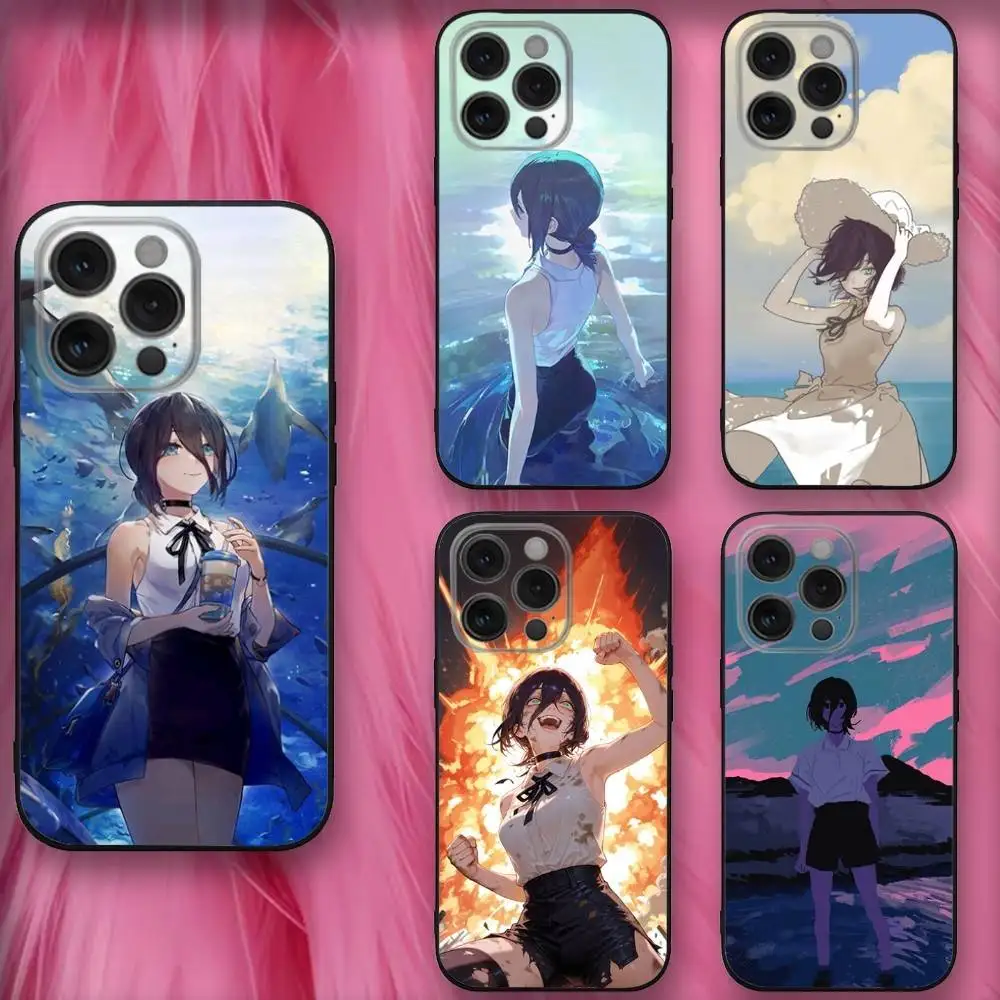 

Anime R-Rezes Phone Case For iPhone 16,se4,15,14,13,12,11,Pro,X,XS,Max,XR,Plus,Mini Soft Black Cover