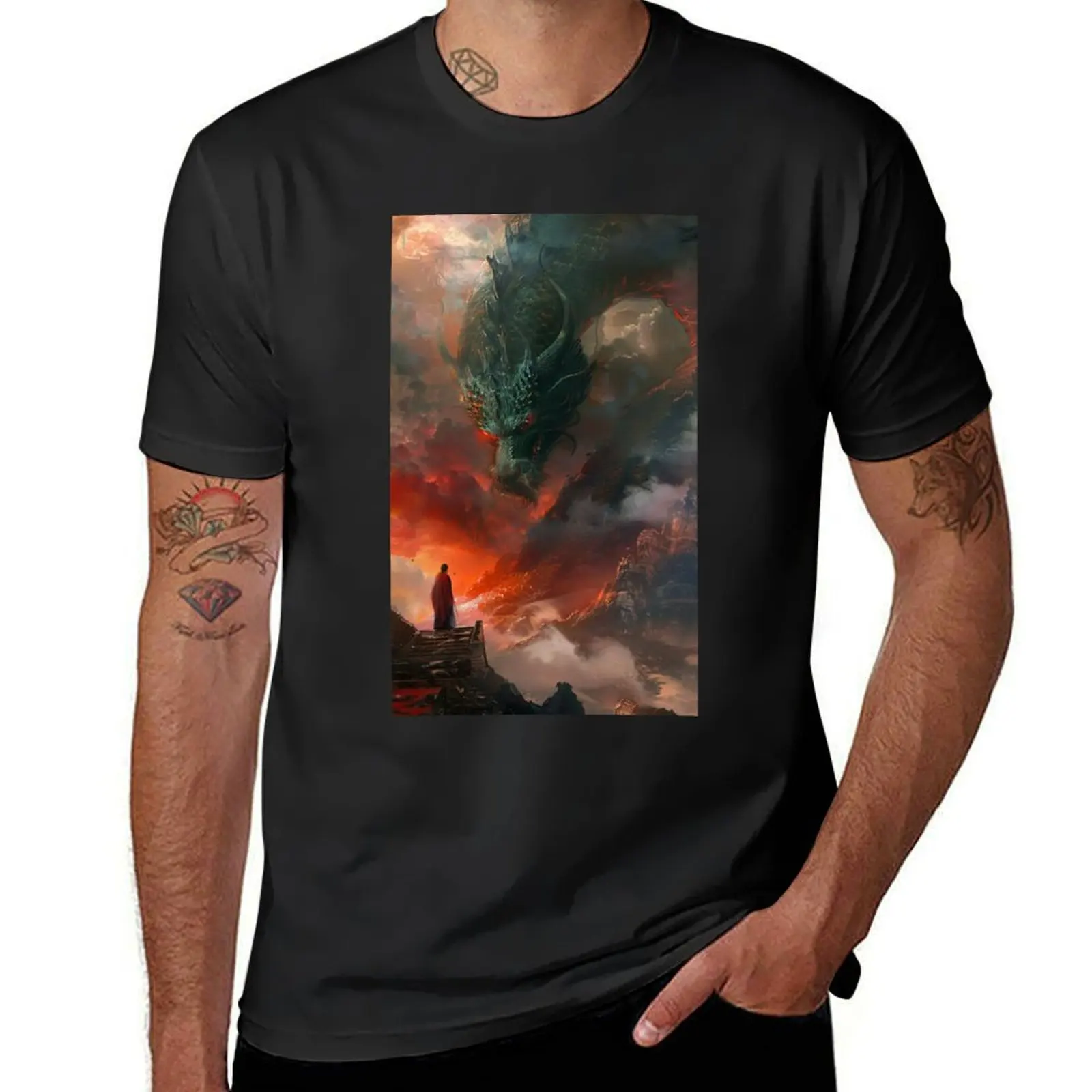 Футболка chéchen Jianhong, Потрясающие мужские рубашки из аниме