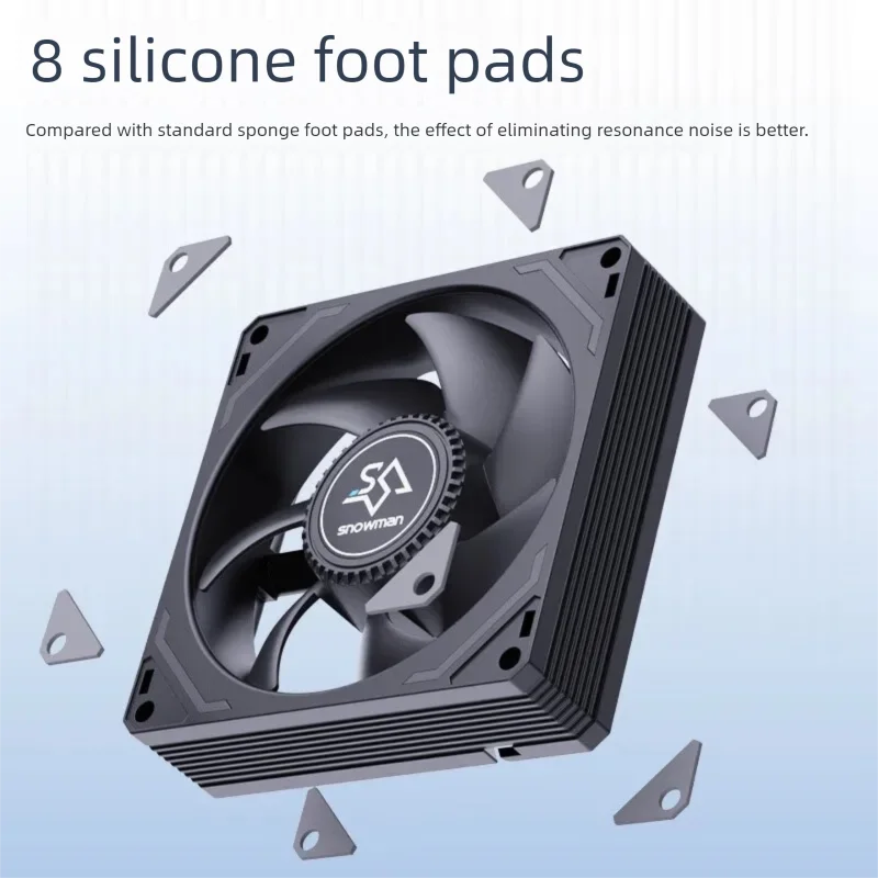 ثلج 90 مللي متر مروحة ألعاب الكمبيوتر مروحة 5 فولت 3pin ARGB PWM 4pin صامت هادئ مروحة تبريد الكمبيوتر تيار مستمر 12 فولت ضبط سرعة المروحة AK90 #5