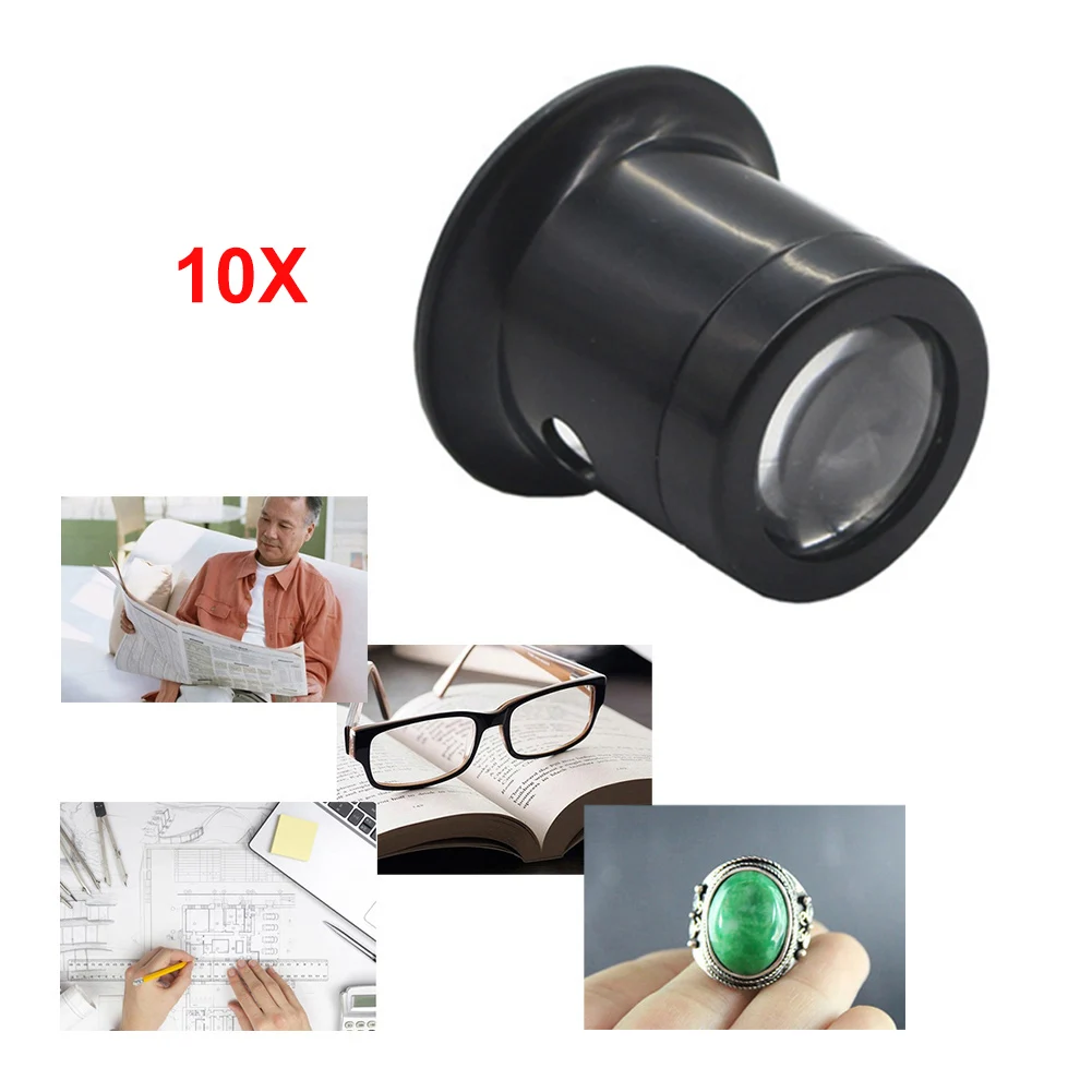 3X 5X 10X 15X 20X Jeweler Watch Magnifier Tools Portable Monocular Magnifying Glass Loupe Lens for Eye Magnifier Len Watchmakers