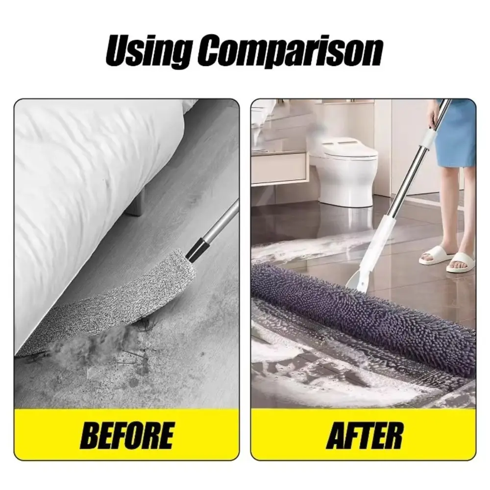 Microfiber Mop Cloth Cover Thick Dust Removal Magic Broom Cloth Washable Reusable Dry Wet Sweeping Cloth
