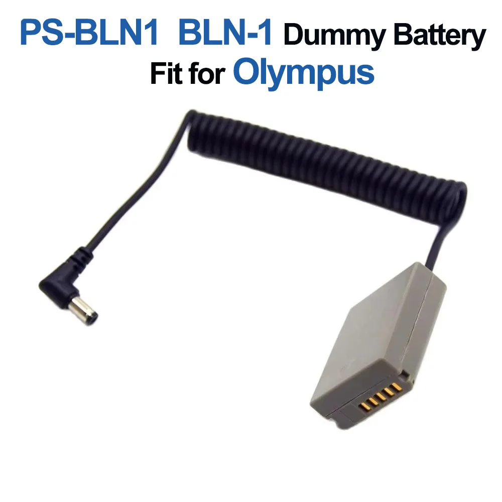 

PS-BLN1 BLN-1 Dummy Battery BLN1 DC Coupler with Spring Cable for Olympus OM-D E-M5 II 2 E-M1 PEN E-P5 Digital Camera