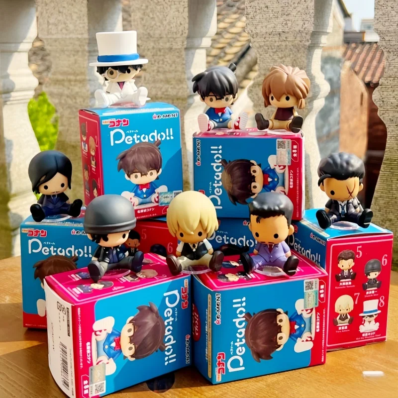 

Original Re-Ment Anime Detective Conan Petadoll Series Collection Blind Box Figure Kudo Shinichi Phantom Thief Model Toy Gift