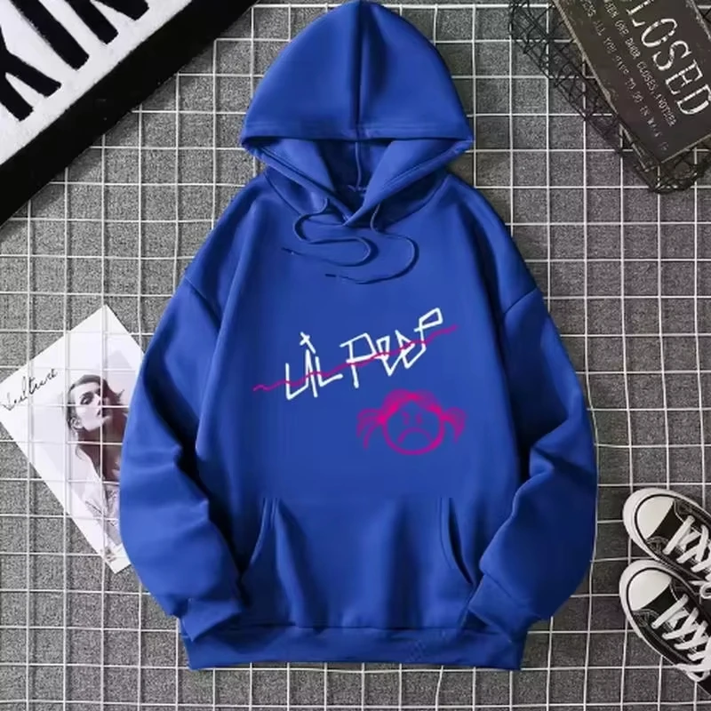 2025 down Hoodie Blue Unisex Hooded Sweatshirt Trendy Streetwear Fashion Promot Men's And Women's Clothing