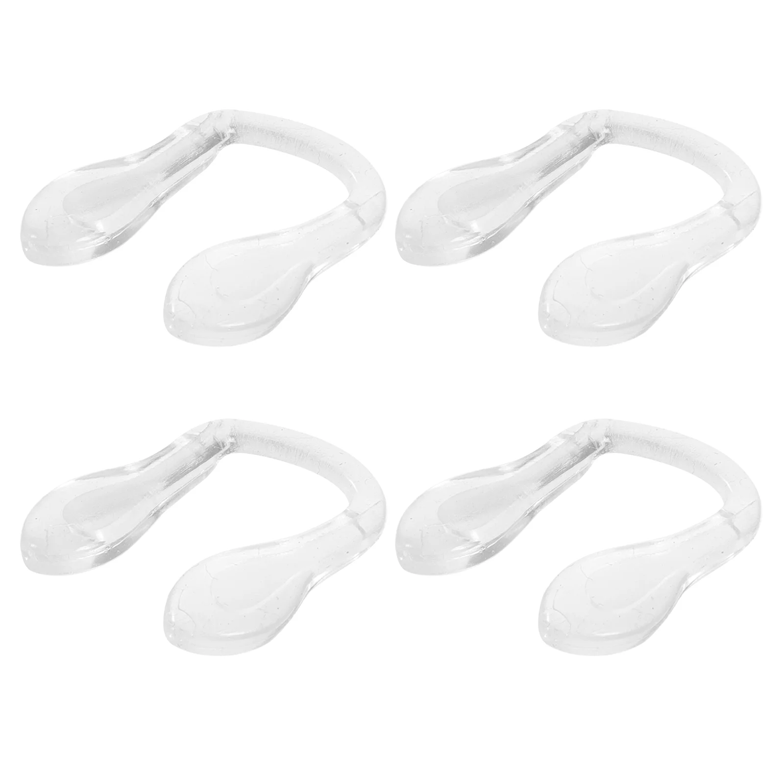 Almohadillas para la nariz de cristal para ojos, accesorios transparentes para gafas, piezas, cojín protector, 4 Uds.