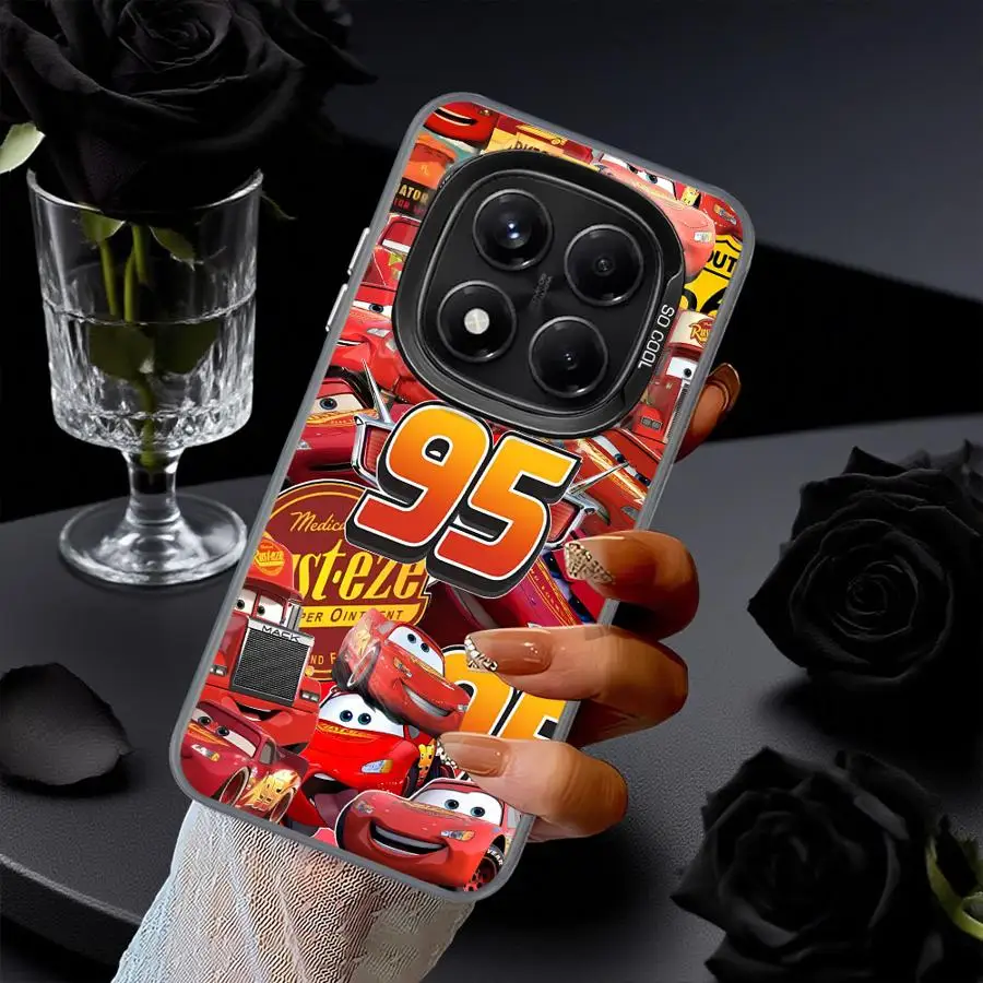 Casing untuk Xiaomi Redmi Note 10 11 Pro 12 13 14 Pro Plus 10s 11s Sampul Lembut Disney Lightning McQueen Lucu