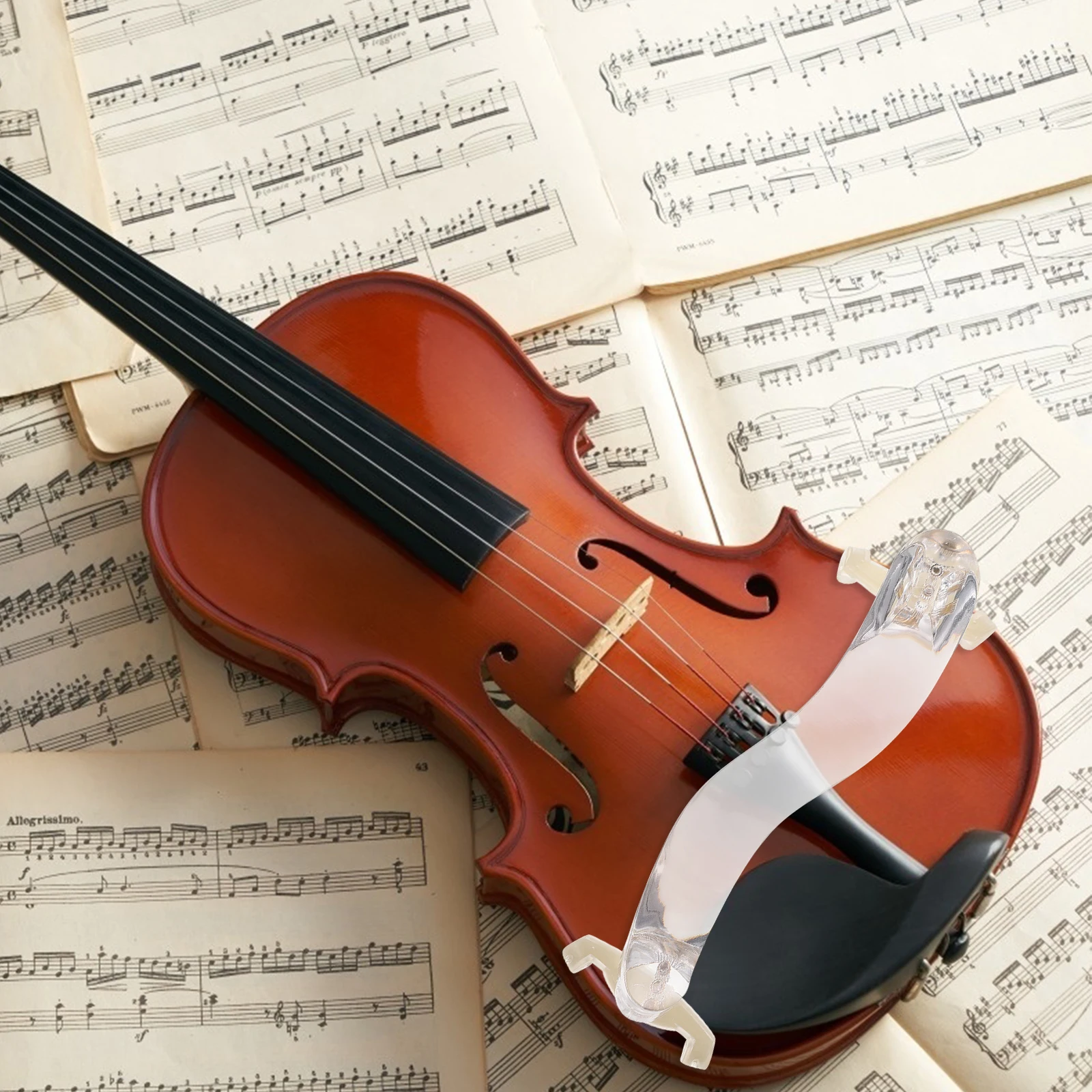 

Violin Shoulder Rest 4 4 Acrylic Accessories Portable Holder Fine Material Comfortable Design Safe Shoulder Pad Instrument