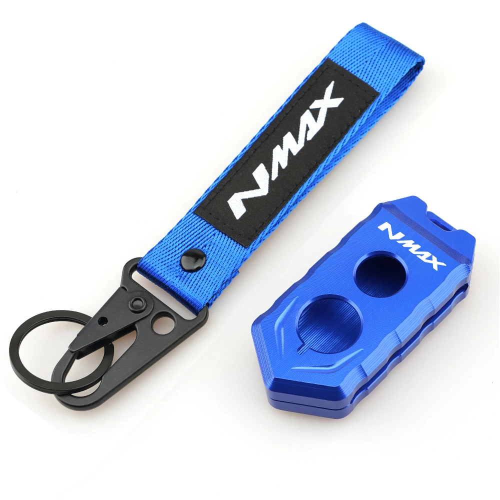 For YAMAHA NMAX N-MAX 125 155 NMAX125 NMAX155 2015-2019 Motorcycle Accessories Remote Key Case Cover Shell &Embroidered Keychain