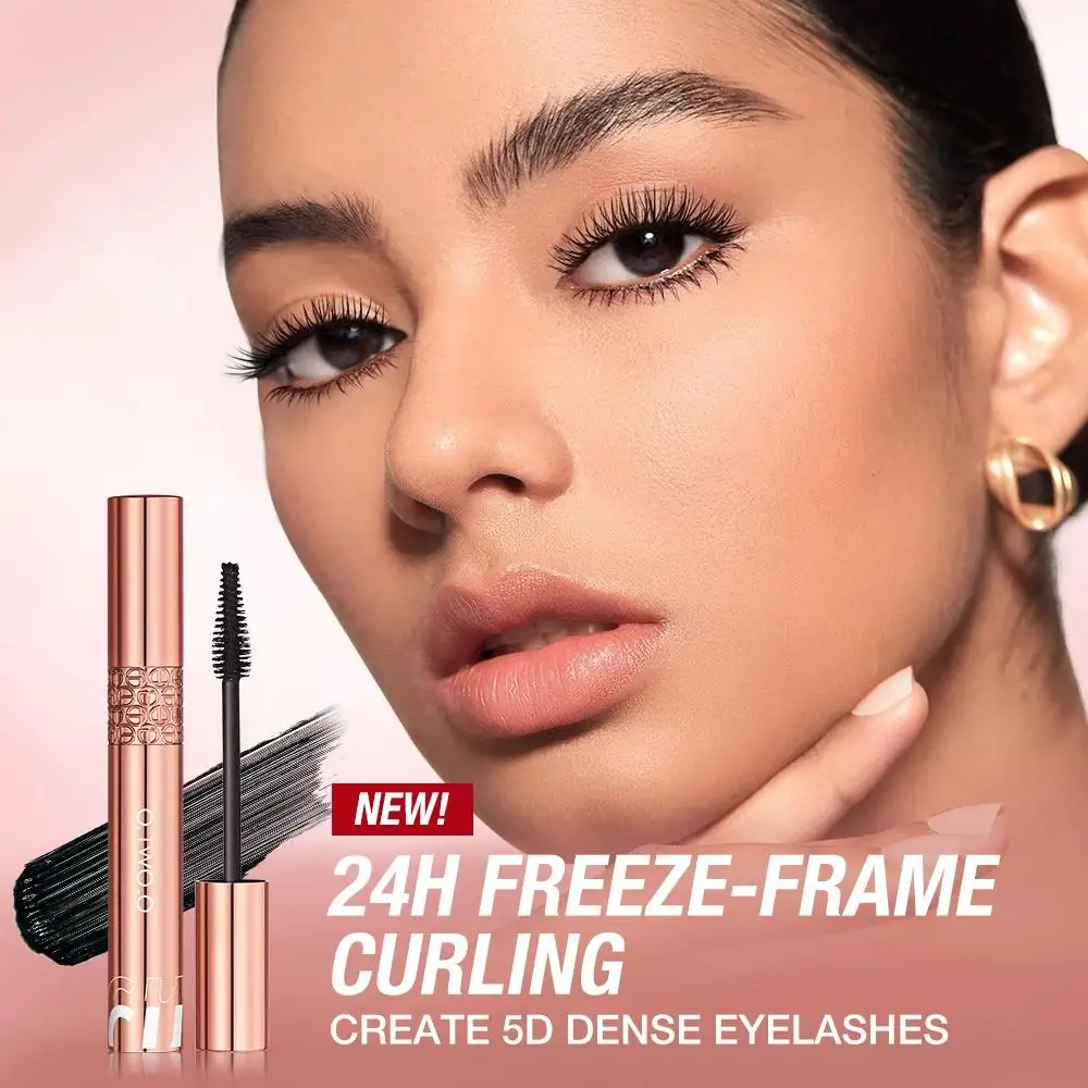 오랫동안 지속되는 볼륨 마스카라 방수 블랙 실크 섬유 5D 속눈썹 강화제 얼룩 방지 길어지는 아이 메이크업