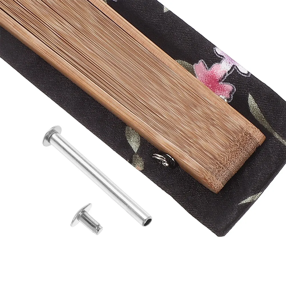 10 Sets Folding Hand Fan Rivet Nail And Nut Repair Kit, Handheld Fans Shaft Replacement Fasteners, DIY Handmade Fan Repair Parts