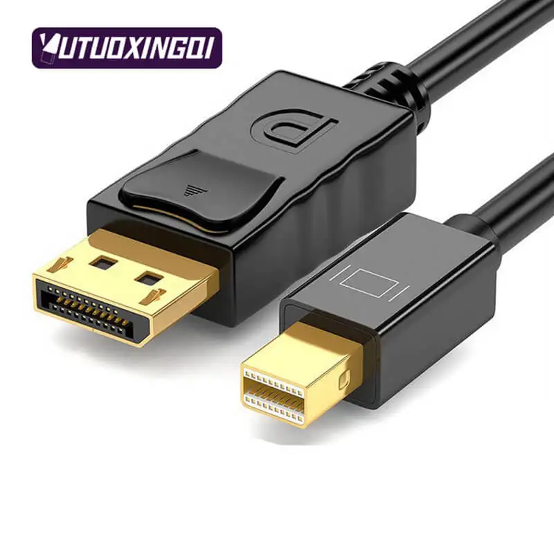 MiniDP do DP HD 4k kabel Adapter 144Hz Monitor do komputera połączenie Mini DP kabel danych do monitora projektora telewizyjnego 1.8m