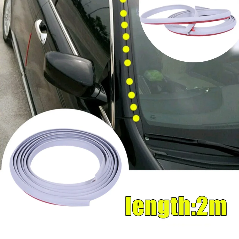 1Pc 2m Auto Door T-Type Seal Sound Insulation Weatherstrip Universal Car Door Rubber Sealing Strip Slanted Edge Sealant Strips