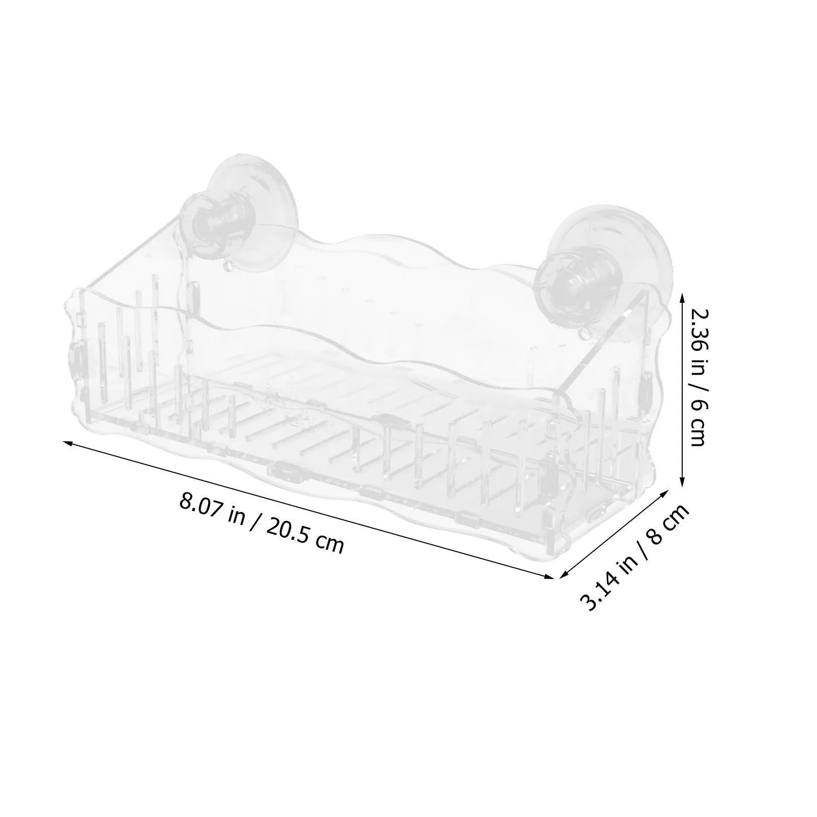 Acrylic Suction Cup Window Planter Holder – Vertical Garden Shelf for Kitchen, Bathroom, Dorm – Transparent Plant Display view 5