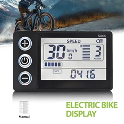 S866 Elektrische Fiets Display Digitale Kabel Ebike Smart Fietscomputer Fietssnelheidsmeter Waterdichte Road Mtb Fietsen Kilometerteller