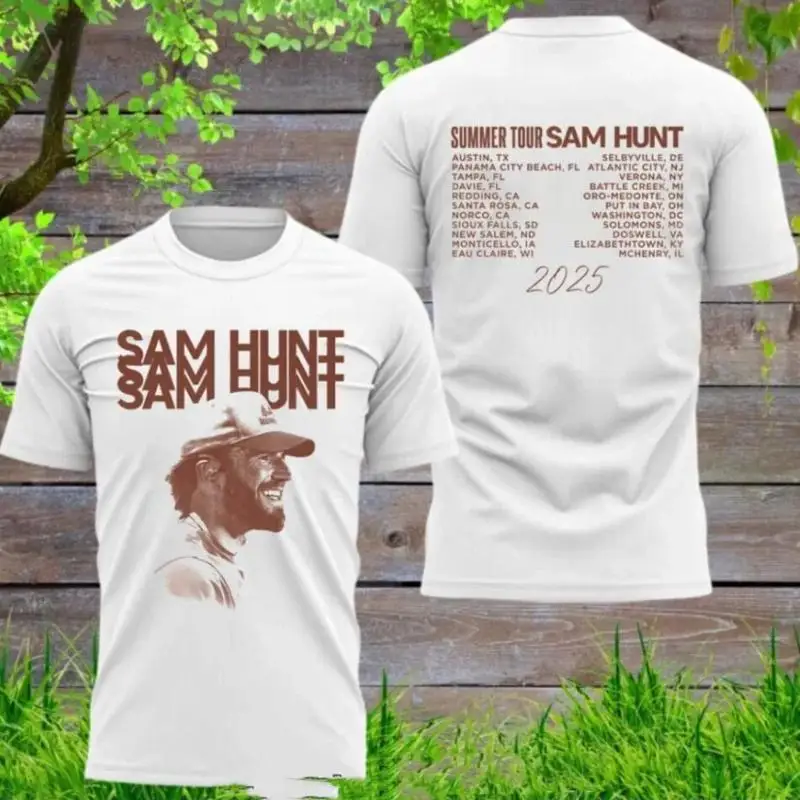 تيشيرت سام هانت سمر تور 2025، مقاس S-5XL