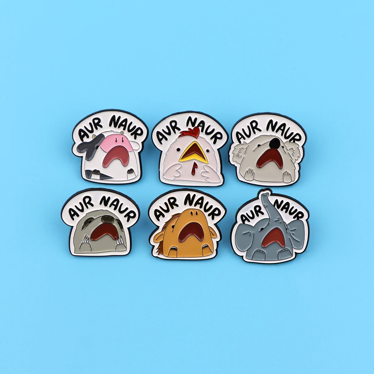 Animals Quotes Enamel Pin Brooches For Women Lapel Pins Badge on Backpack Costume Accessories Fashion Jewelry Gifts for Friends