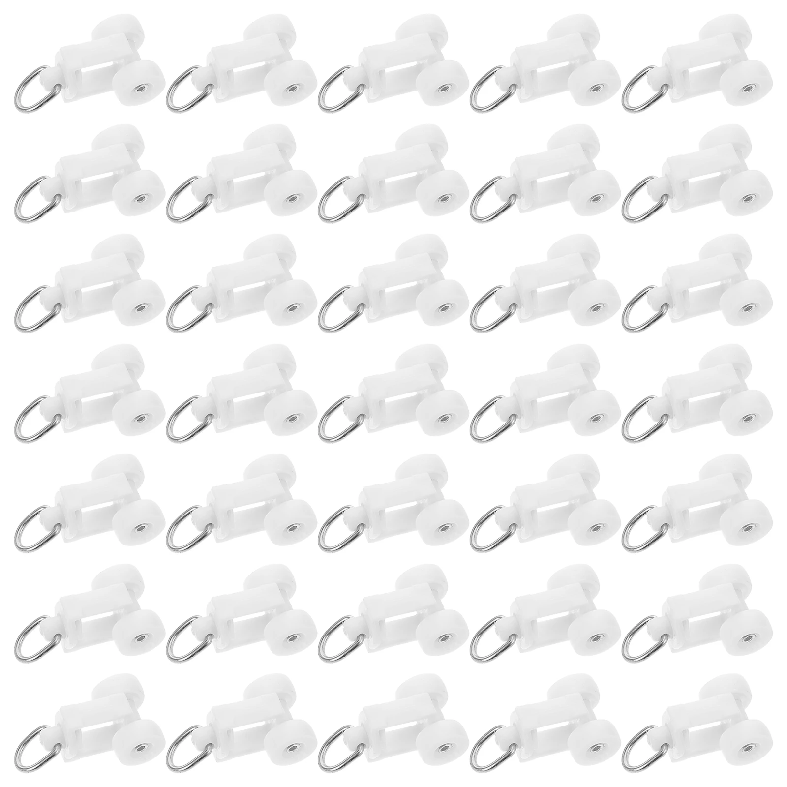 100 قطعة ملحقات بكرة المسار العمودي ملحقات ستارة الستار ملحقات تركيب المسار العائق بكرة 0.98 \