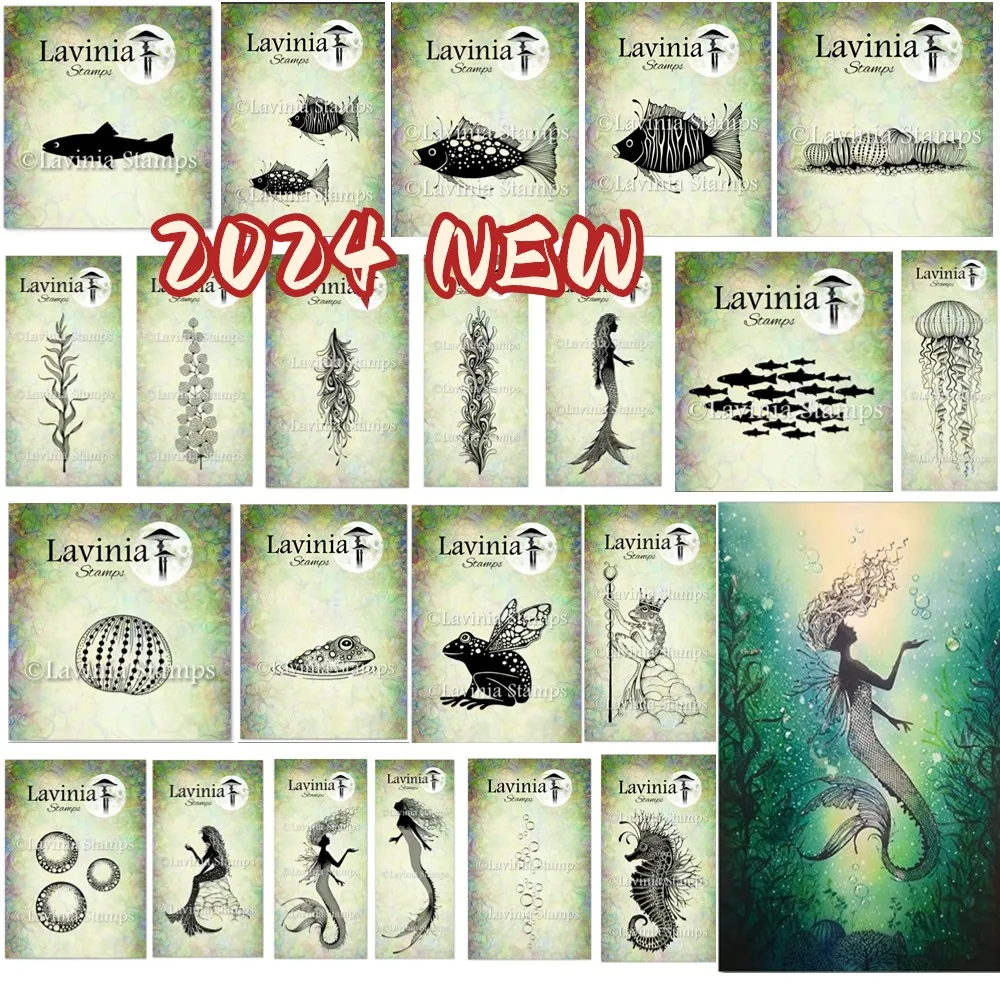 Splendid Mermaids and Marine Organisms Clear Silicone Stamps for DIY Scrapbooking Craft Supplies Stamp Photo Album Card Making