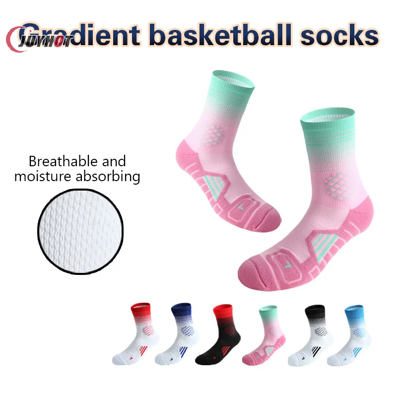 Professional Basketball Socks Sport For Men Outdoor Cycling Climbing Running Fast-drying Breathable Adult Non-Slip US 6-10