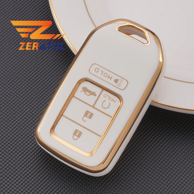 TPU Car Remote Key Case Cover For Honda CRV CR-V Fit Civic Accord HR-V HRV City Odyssey XR-V Shell Holder Protector