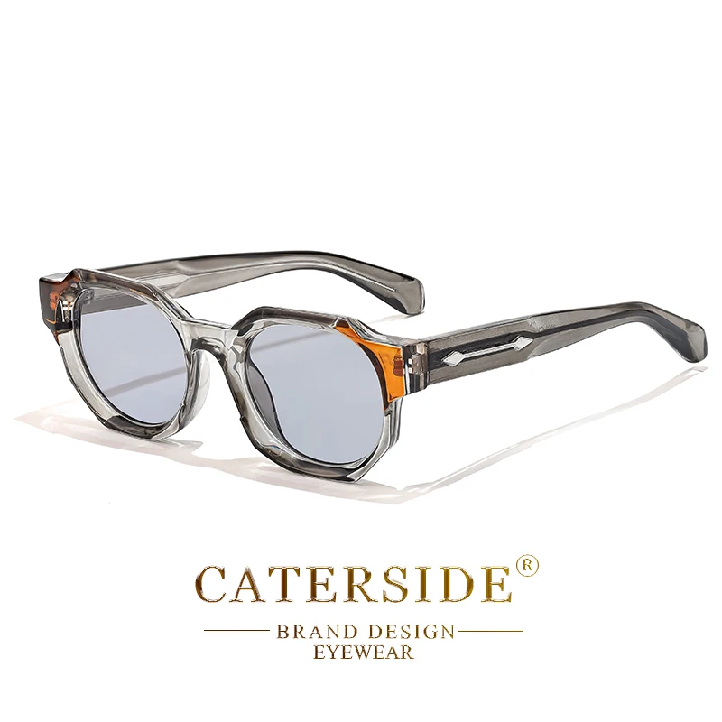 CATERSIDE Retro Punk Quadrat Sonnenbrille Männer Vintage Dicken Rahmen Hochwertige frauen Sonnenbrille Party und Urlaub Reise Brillen – Detail 13