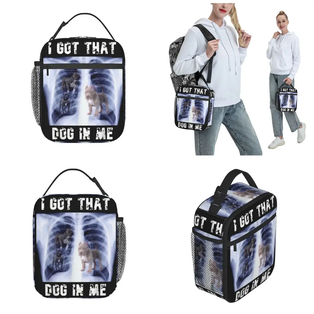 Lunch Box I Got That Dog In Me Merch Funny Dog Storage Food Box Causal Thermal Cooler Lunch Box For School