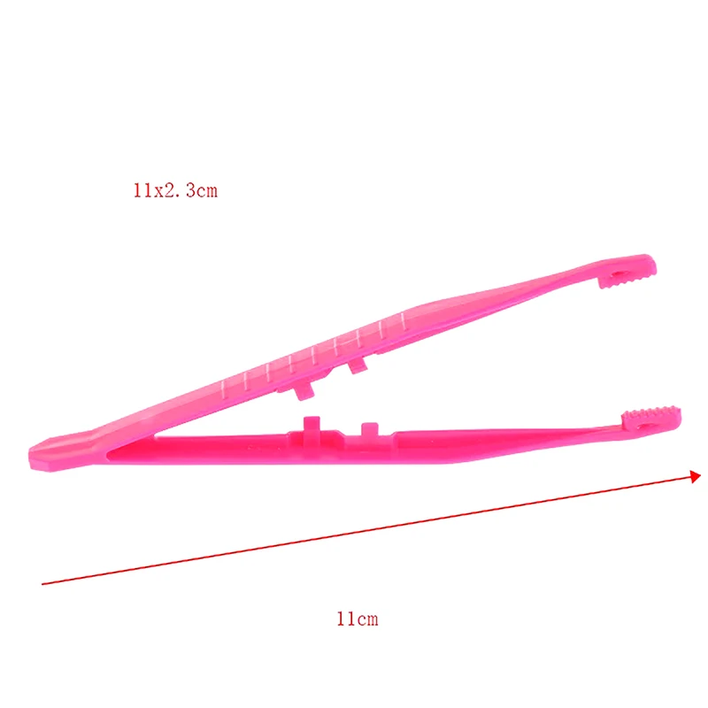 10 قطعة ملاقط بلاستيكية إصلاح طبي صغير المتاح الملقط أدوات الملقط الحرف الاطفال اللعب مقاطع بلاستيكية عشوائي