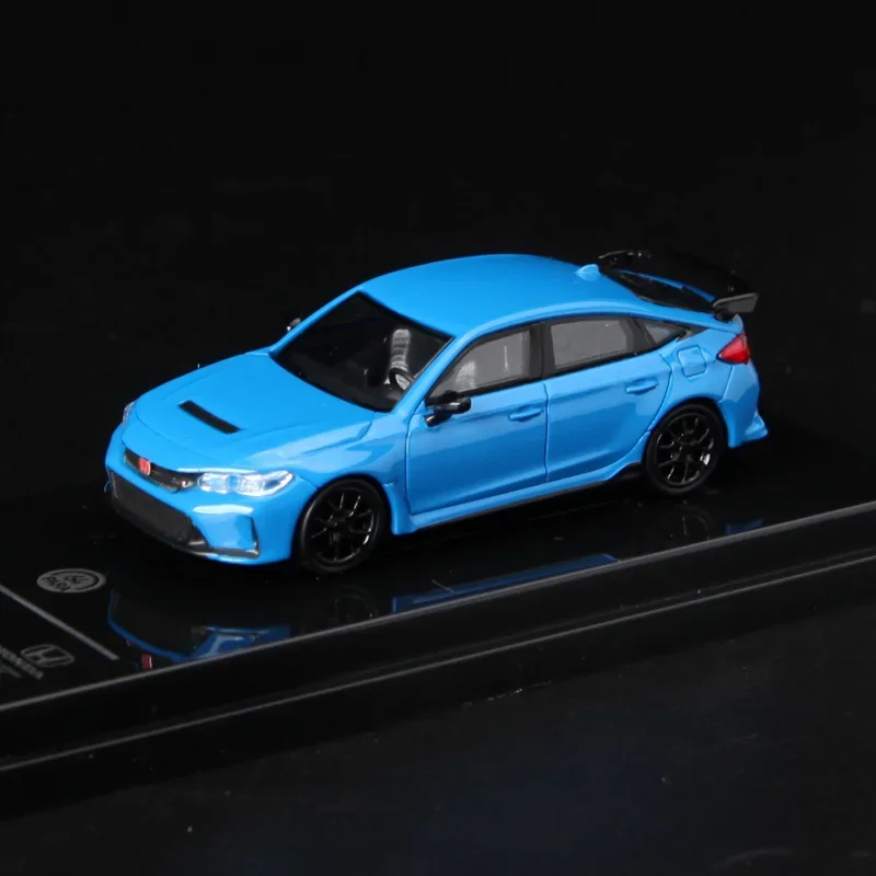 

Литая под давлением модель автомобиля в масштабе 1/64 Honda Civic RFL5 из металлического сплава, не открывается, искусственная кожа, сувенир, коллекционная игрушка, подарок