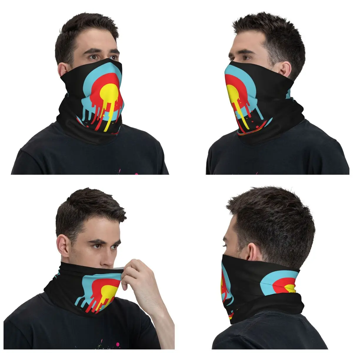 Custom Weeping Target Bandana Neck Gaiter Windproof Face Scarf Cover Women Archery Archer Darts Shoot Headwear Tube Balaclava