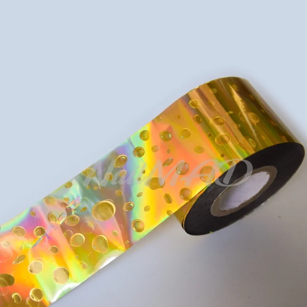 4cm X120meters Laser Silver Transfer Foils Hot Stamping Foil For Fishing Lure DIY Fishing Skin Material Laser Foil Waterdrop