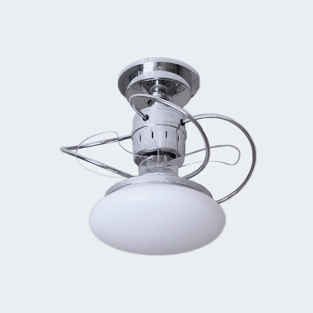 Bivolt Chrome Athens Treviso Ceiling Fan