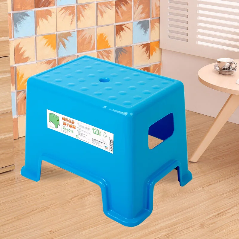 Rectangular plastic stools, thickened household square stools, cooked rubber low stools, children's small benches