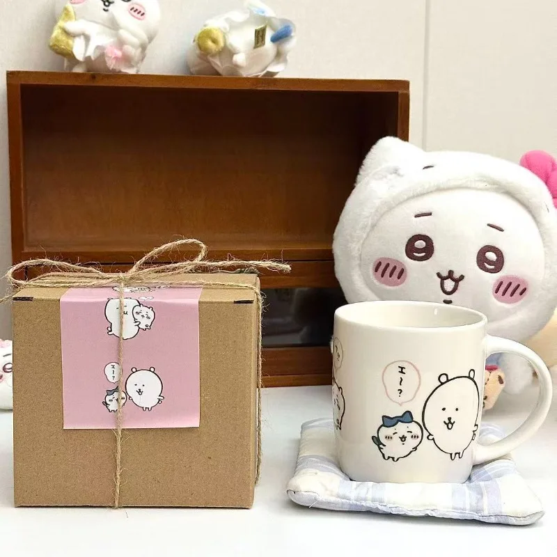 Anime Chiikawa Joke Bear Ceramic Mug Gift Box Thickened Large Capacity Coffee Tea Cup Smooth Surface Drinkware Home Office Daily - view 4