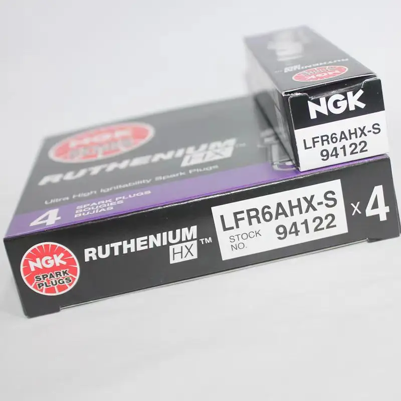 6pcs Original NGK Ruthenium Spark Plug LFR6AHX-S 94122