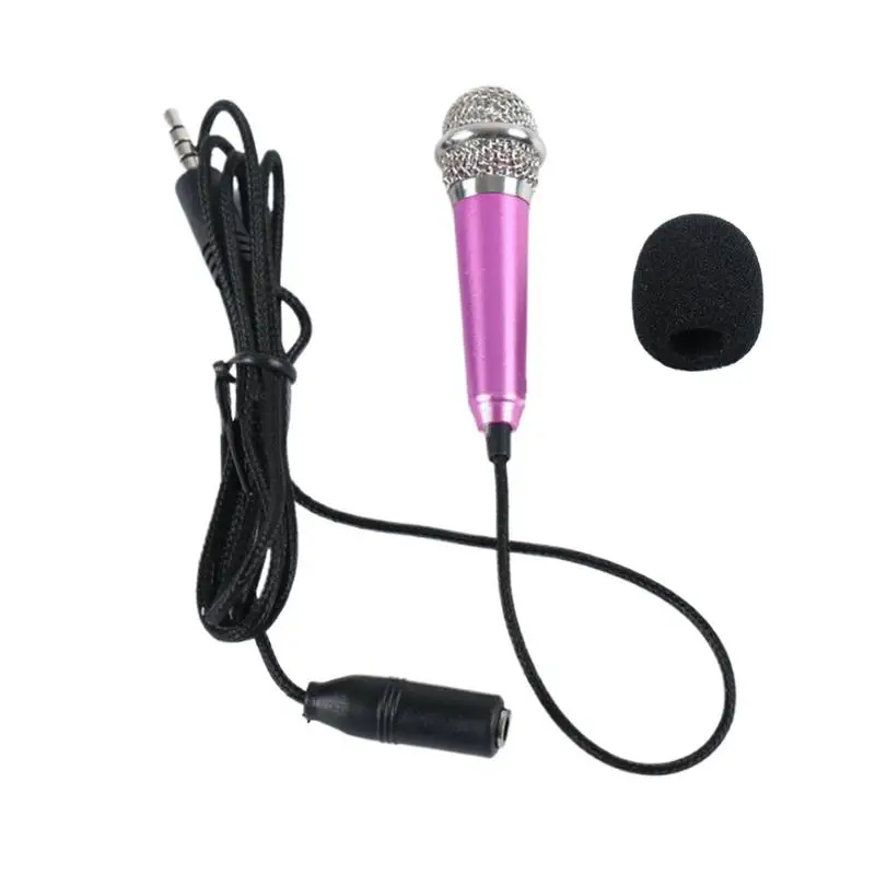 Small ASMR Microphone Lightweight Dynamic Microphone Vlogging Microphone Speaker Amplifier For Singing Podcasting