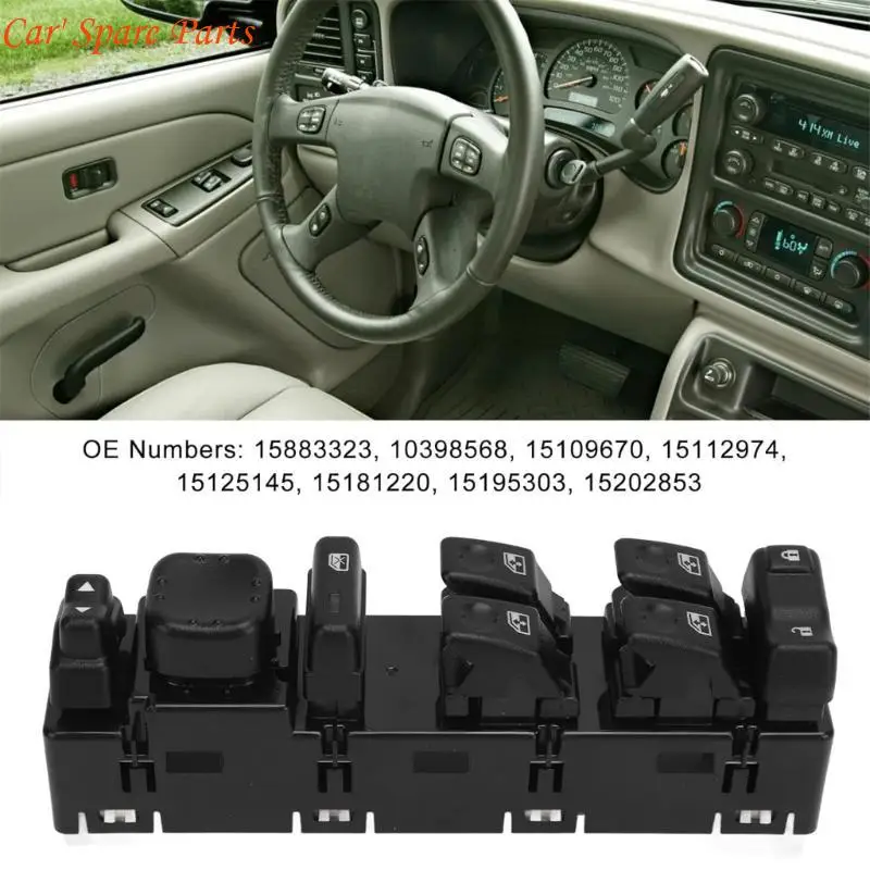 

Y4UA Replace 15883323 10398568 15109670 15112974 15125145 Power Electric Window Switch Power Window Switch Auto Part