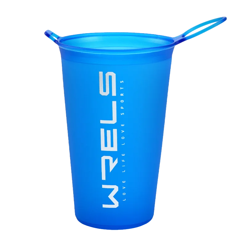 AliExpress NONE WRELS Collapsible Soft Water Cup Leakproof Lightweight Portable Foldable Sports Bottle Flask Marathon Running Outdoor Bottle