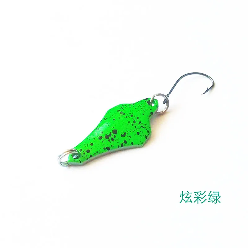 Fishing Spoons Metal Trout Lures  1.8g 3g 28mm Small Hard Bait Sequins Spinner Fishing Spoon with Single Hook