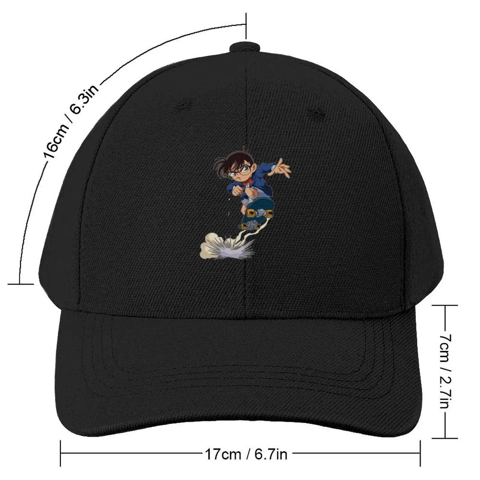 Case Closed - Detective Conan Baseball Cap Dropshipping Big Size Hat Caps For Women Men's